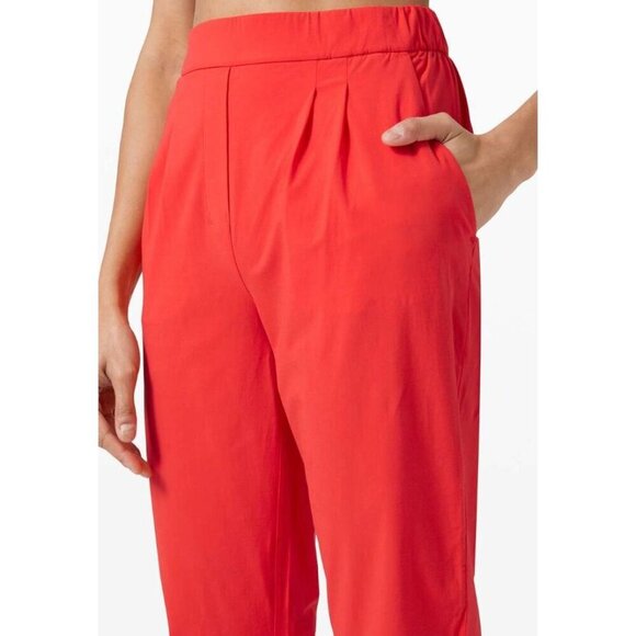 Lululemon Your True Trouser High Rise Crop Red-sz 6 - Picture 6 of 11